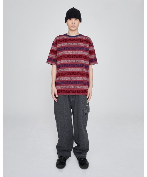 YESEYESEE(イエスアイシー)の「Y.E.S Palm Jacquard Tee(Tシャツ/カットソー・メンズ・チャコール/レッド・S/M)」の16枚目の写真