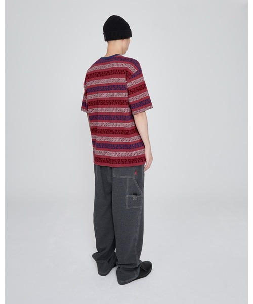 YESEYESEE(イエスアイシー)の「Y.E.S Palm Jacquard Tee(Tシャツ/カットソー・メンズ・チャコール/レッド・S/M)」の18枚目の写真