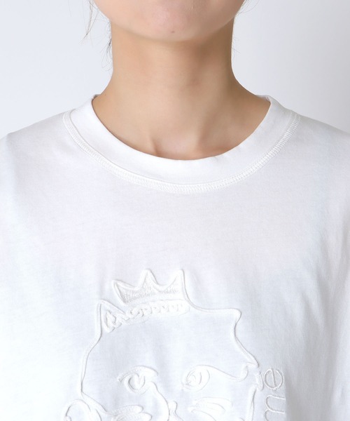 Three Four Time(スリーフォータイム)の「TFTオリジナルネコTシャツ(Tシャツ/カットソー・レディース・ホワイト/ブラック・FREE)」の15枚目の写真