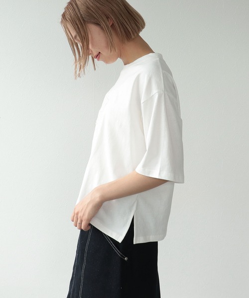 Three Four Time(スリーフォータイム)の「TFTオリジナルネコTシャツ(Tシャツ/カットソー・レディース・ホワイト/ブラック・FREE)」の4枚目の写真