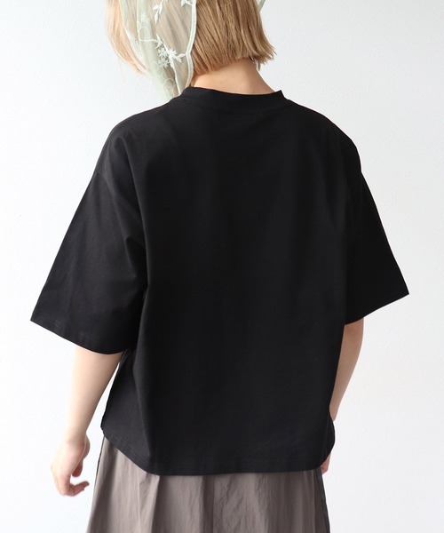 Three Four Time(スリーフォータイム)の「TFTオリジナルネコTシャツ(Tシャツ/カットソー・レディース・ホワイト/ブラック・FREE)」の9枚目の写真