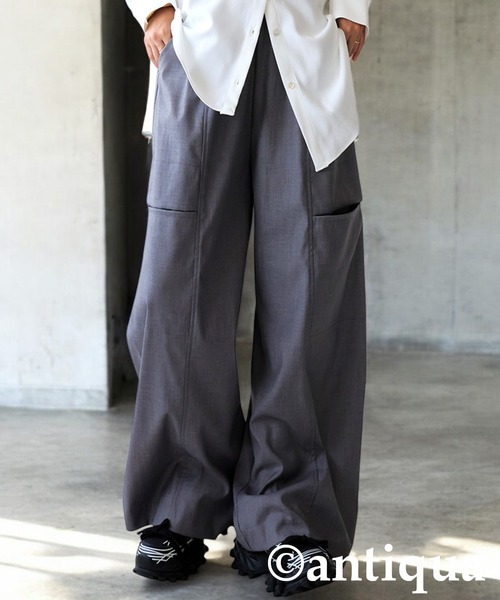 antiqua(アンティカ)の「カーゴパンツ(カーゴパンツ・レディース・グレー/ブラック・LARGE/MEDIUM)」の17枚目の写真