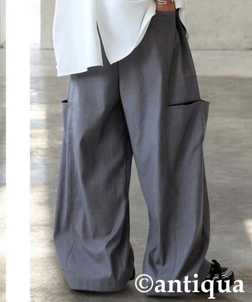 antiqua(アンティカ)の「カーゴパンツ(カーゴパンツ・レディース・グレー/ブラック・LARGE/MEDIUM)」の19枚目の写真