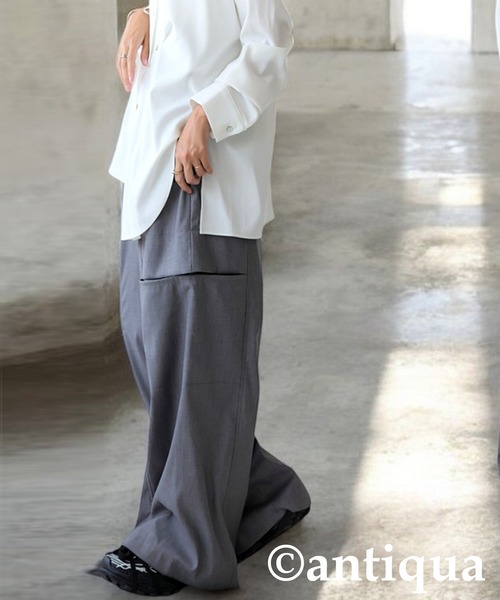 antiqua(アンティカ)の「カーゴパンツ(カーゴパンツ・レディース・グレー/ブラック・LARGE/MEDIUM)」の20枚目の写真
