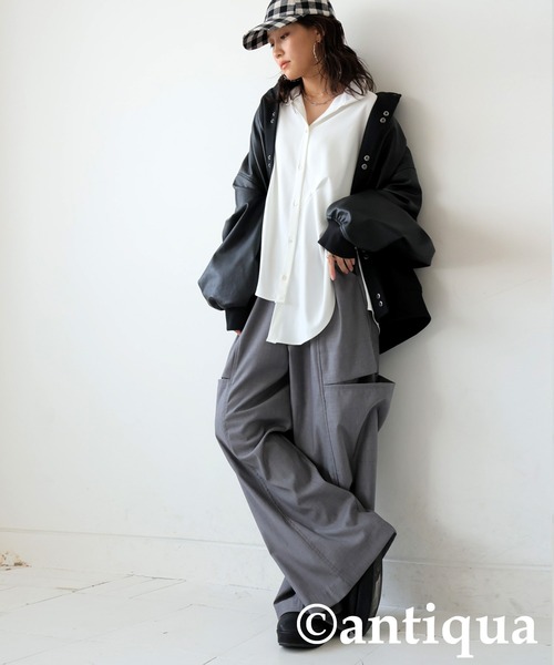 antiqua(アンティカ)の「カーゴパンツ(カーゴパンツ・レディース・グレー/ブラック・LARGE/MEDIUM)」の22枚目の写真