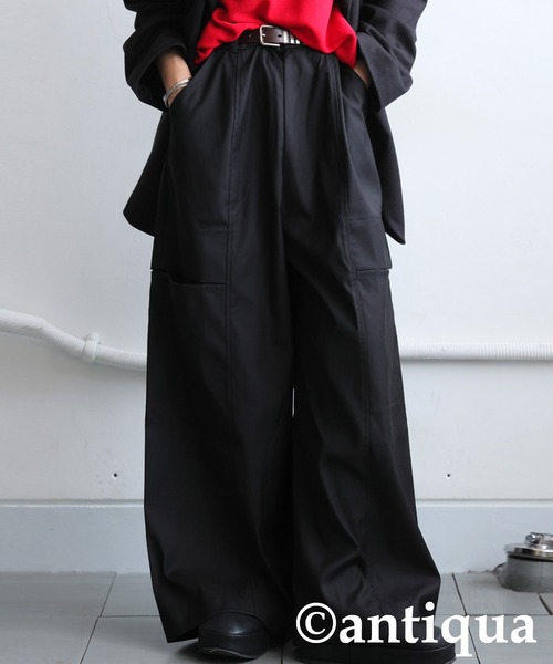 antiqua(アンティカ)の「カーゴパンツ(カーゴパンツ・レディース・グレー/ブラック・LARGE/MEDIUM)」の3枚目の写真