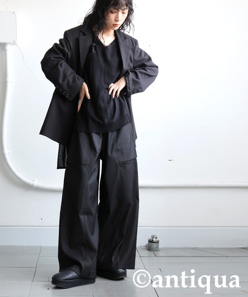 antiqua(アンティカ)の「カーゴパンツ(カーゴパンツ・レディース・グレー/ブラック・LARGE/MEDIUM)」の15枚目の写真