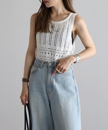 透かし編みニット」に該当するタンクトップファッション通販 - ZOZOTOWN