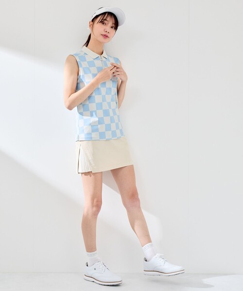 JUN&ROPE'（ジュンアンドロペ）の「【UV】【吸水速乾】サイドプリーツスカート（スカート・レディース・ホワイト/ブラック/ベージュ・L/M/S/X-SMALL）」の10枚目の写真