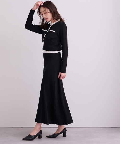UR'S(ユアーズ)の「バイカラーポケットデザインニットワンピース(ワンピース・レディース・ブラック/ネイビー・S/M/L)」の20枚目の写真