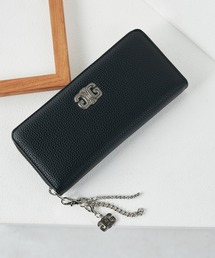 最終価格　新品未使用【 GYDA 】ブラック 長財布 GYDA ジェイダ 財布 ミニ財布 三つ折り キルティング メタル