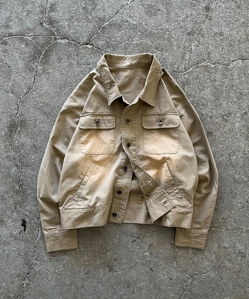 MandO(Auntie Rosa)(エムオー)の「リップストップベイカージャケット/セットアップ可(ブルゾン・メンズ・ブラウン/ブラック・LARGE/MEDIUM)」の2枚目の写真