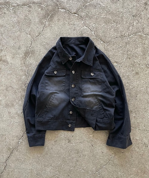 MandO(Auntie Rosa)(エムオー)の「リップストップベイカージャケット/セットアップ可(ブルゾン・メンズ・ブラウン/ブラック・LARGE/MEDIUM)」の1枚目の写真