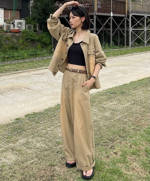 MandO(Auntie Rosa)(エムオー)の「リップストップベイカージャケット/セットアップ可(ブルゾン・メンズ・ブラウン/ブラック・LARGE/MEDIUM)」の22枚目の写真