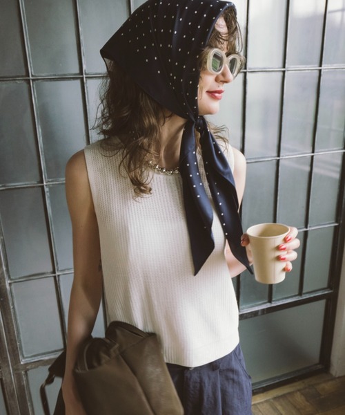 サマーニットノースリーブトップス（ニット/セーター）｜HANNE（アン