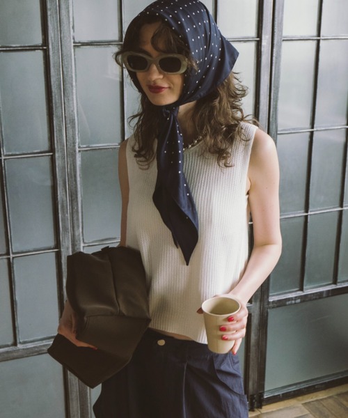 セール】サマーニットノースリーブトップス（ニット/セーター）｜HANNE