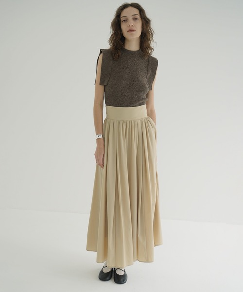 クラネ　CLANE 　FLOWING FLARE SKIRT　ロングスカート CLANE（クラネ）の「FLOWING FLARE SKIRT（スカート）」 - WEAR