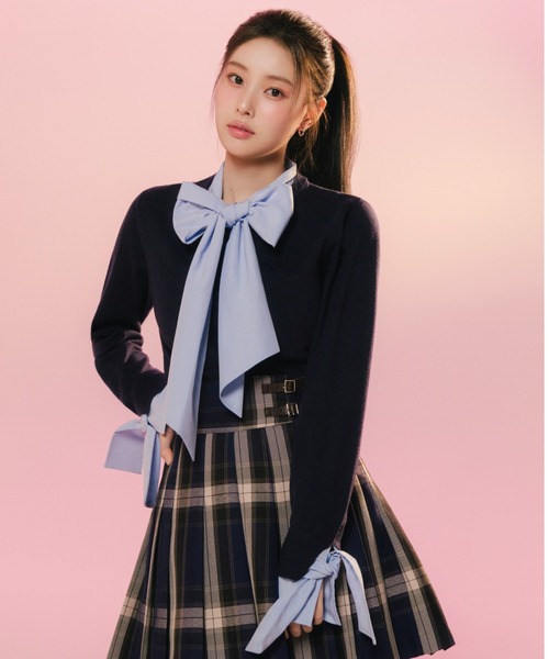 ボウタイドッキングニットプルオーバー（ニット/セーター）｜SNIDEL