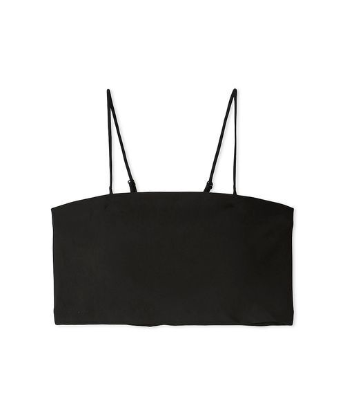 emmi(エミ)の「カップ付きインナーブラトップ(キャミソール・レディース・ホワイト/ブラック・F)」の1枚目の写真