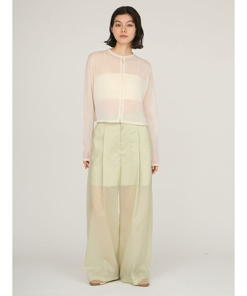 emmi(エミ)の「カップ付きインナーブラトップ(キャミソール・レディース・ホワイト/ブラック・F)」の8枚目の写真