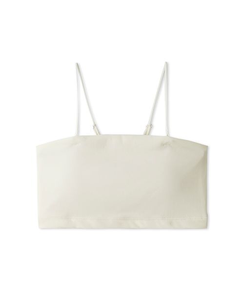 emmi(エミ)の「カップ付きインナーブラトップ(キャミソール・レディース・ホワイト/ブラック・F)」の3枚目の写真