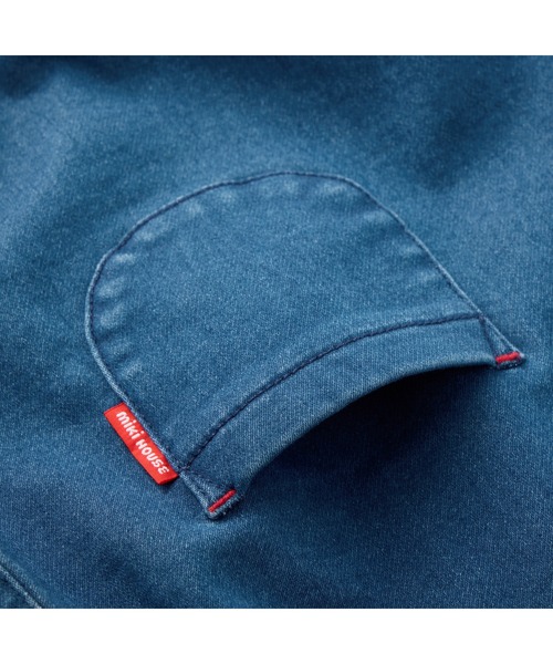 MIKI HOUSE（ミキハウス）の「【WEB限定】ストレッチニットデニムロンパース（ロンパース・キッズ・インディゴブルー・フリー(80-90cm)）」の6枚目の写真