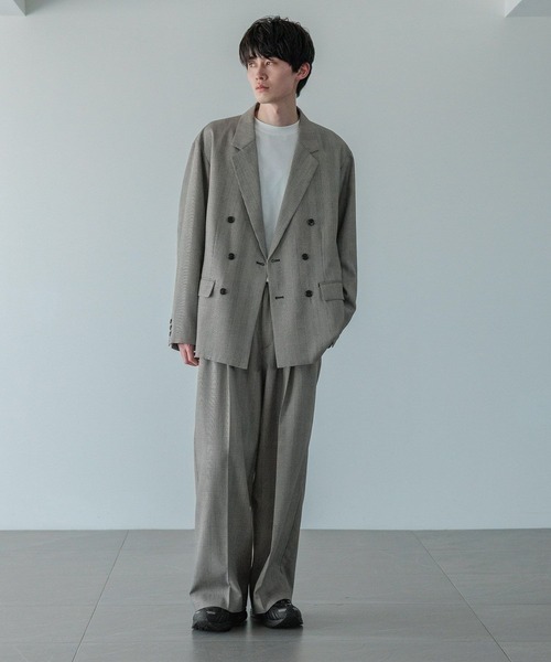 LOWRYS FARM（ローリーズファーム）の「【LFM(U)】ＴＲＷブレストテーラージャケット　 455576（テーラードジャケット・メンズ・ブラウン/その他/チャコールグレー・MEDIUM/LARGE）」の22枚目の写真