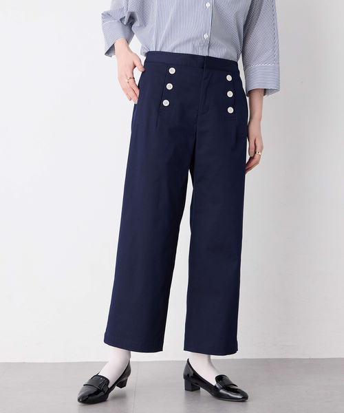 Petit Honfleur（プチオンフルール）の「マリンパンツ【接触冷感】（その他パンツ・レディース・カーキ/ネイビー/ブラウン・64/67）」の4枚目の写真