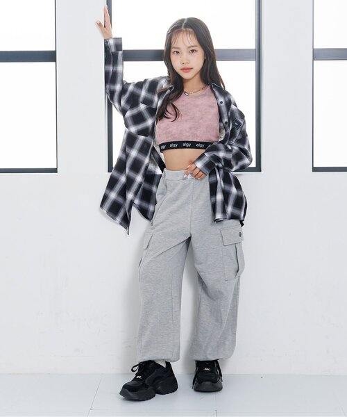 algy（アルジー）の「クロップドタンク（タンクトップ・キッズ・ピンク/ブラック/オフホワイト・XX-SMALL/X-SMALL/MEDIUM/SMALL）」の13枚目の写真