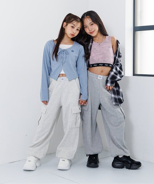 algy（アルジー）の「クロップドタンク（タンクトップ・キッズ・ピンク/ブラック/オフホワイト・XX-SMALL/X-SMALL/MEDIUM/SMALL）」の14枚目の写真