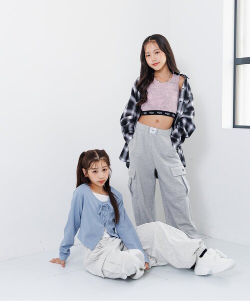 algy（アルジー）の「クロップドタンク（タンクトップ・キッズ・ピンク/ブラック/オフホワイト・XX-SMALL/X-SMALL/MEDIUM/SMALL）」の15枚目の写真