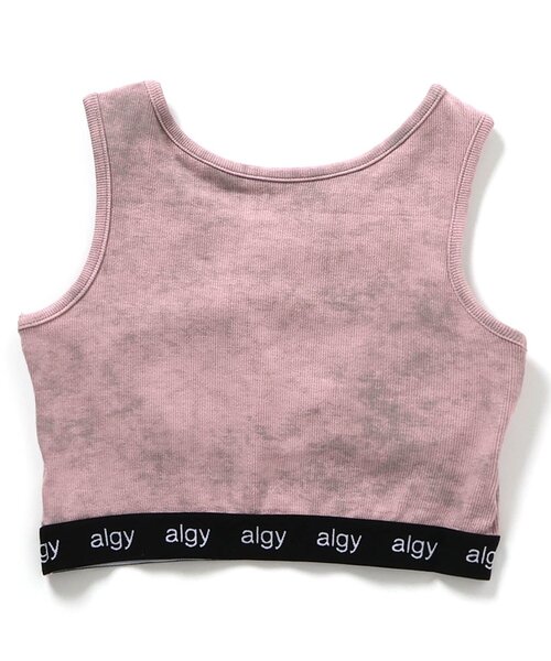 algy（アルジー）の「クロップドタンク（タンクトップ・キッズ・ピンク/ブラック/オフホワイト・XX-SMALL/X-SMALL/MEDIUM/SMALL）」の4枚目の写真