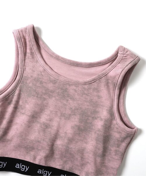 algy（アルジー）の「クロップドタンク（タンクトップ・キッズ・ピンク/ブラック/オフホワイト・XX-SMALL/X-SMALL/MEDIUM/SMALL）」の5枚目の写真