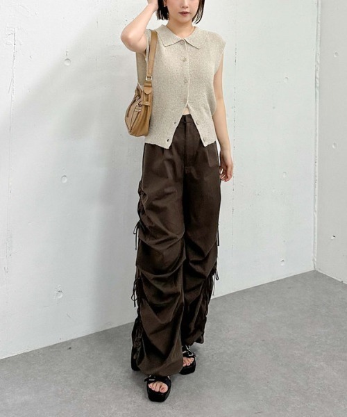 archives(アルシーヴ)の「サイドドロストカーゴパンツ(カーゴパンツ・レディース・ベージュ/ブラウン/グレイッシュベージュ・MEDIUM)」の17枚目の写真