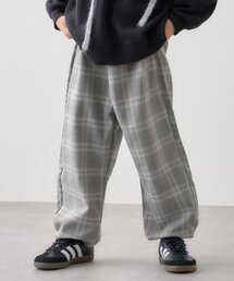 CIAOPANIC TYPY（チャオパニックティピー）の「【KIDS】《ジュニアサイズあり》裾ドロストチェックイージーパンツ(ユニセック)（その他パンツ・キッズ）」