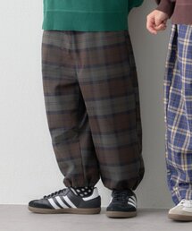 CIAOPANIC TYPY | 【KIDS】《ジュニアサイズあり》裾ドロストチェックイージーパンツ(ユニセック)(その他パンツ)