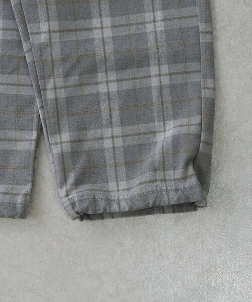 CIAOPANIC TYPY（チャオパニックティピー）の「【KIDS】《ジュニアサイズあり》裾ドロストチェックイージーパンツ(ユニセック)（その他パンツ・キッズ・グレー/ブルー/カーキ・MEDIUM/LARGE/X-LARGE/SMALL/XX-LARGE）」の7枚目の写真