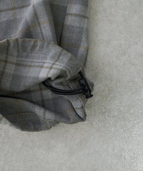 CIAOPANIC TYPY（チャオパニックティピー）の「【KIDS】《ジュニアサイズあり》裾ドロストチェックイージーパンツ(ユニセック)（その他パンツ・キッズ・グレー/ブルー/カーキ・MEDIUM/LARGE/X-LARGE/SMALL/XX-LARGE）」の8枚目の写真