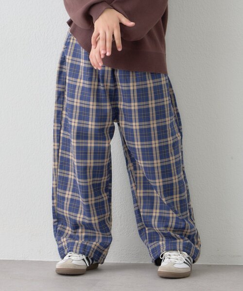 CIAOPANIC TYPY（チャオパニックティピー）の「【KIDS】《ジュニアサイズあり》裾ドロストチェックイージーパンツ(ユニセック)（その他パンツ・キッズ・グレー/ブルー/カーキ・MEDIUM/LARGE/X-LARGE/SMALL/XX-LARGE）」の19枚目の写真