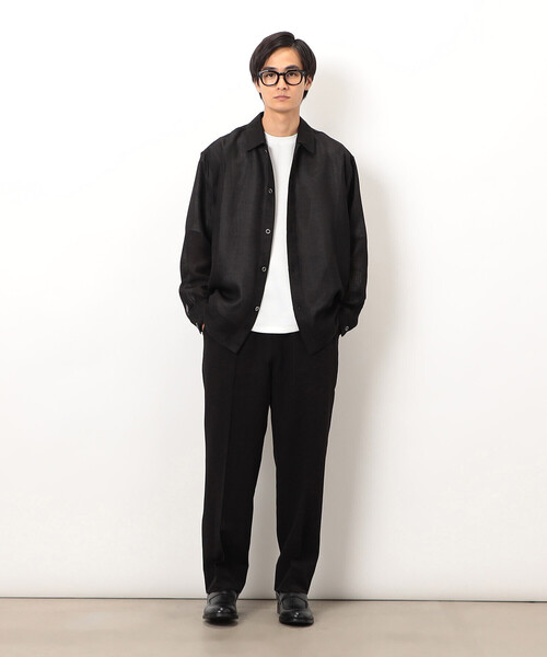 COMME CA ISM（コムサイズム）の「カラミメッシュ シャツブルゾン（ブルゾン・メンズ・ブラック・MEDIUM/LARGE）」の3枚目の写真