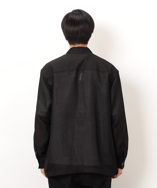 COMME CA ISM（コムサイズム）の「カラミメッシュ シャツブルゾン（ブルゾン・メンズ・ブラック・MEDIUM/LARGE）」の11枚目の写真