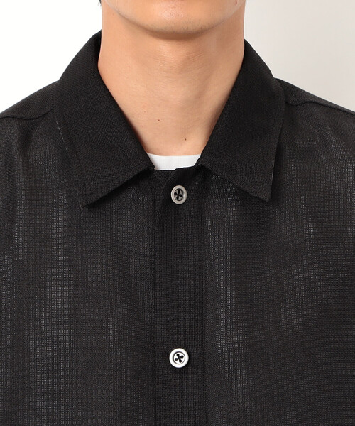 COMME CA ISM（コムサイズム）の「カラミメッシュ シャツブルゾン（ブルゾン・メンズ・ブラック・MEDIUM/LARGE）」の12枚目の写真