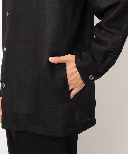 COMME CA ISM（コムサイズム）の「カラミメッシュ シャツブルゾン（ブルゾン・メンズ・ブラック・MEDIUM/LARGE）」の16枚目の写真