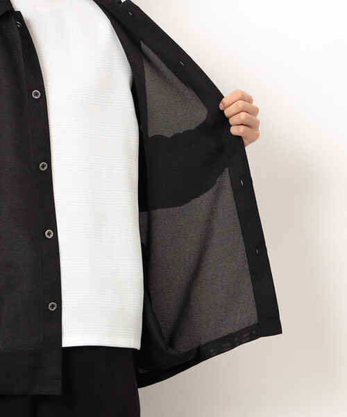 COMME CA ISM（コムサイズム）の「カラミメッシュ シャツブルゾン（ブルゾン・メンズ・ブラック・MEDIUM/LARGE）」の19枚目の写真
