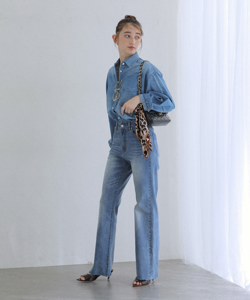 La TOTALITE(ラトータリテ)の「【洗える】Healthy Denim /ヘルシーデニム デニムシャツ Tomato(シャツ/ブラウス・レディース・ブルー系その他・FREE)」の19枚目の写真