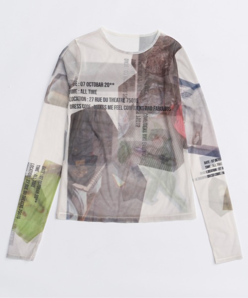 PRE-ORDER】ORDINARY DAYS/ORDINARY DAYSプリントシアートップス