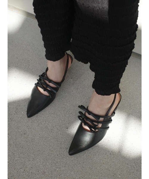 amel（エイメル）の「リボンストラップサンダル（サンダル・レディース・ブラック・FREE）」の5枚目の写真