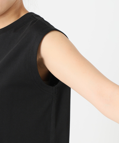B.C STOCK(ベーセーストック)の「《追加》ウォッシャブル / 接触冷感 / ノースリーブプルオーバー(Tシャツ/カットソー・レディース・ブラック/ホワイト・FREE)」の22枚目の写真