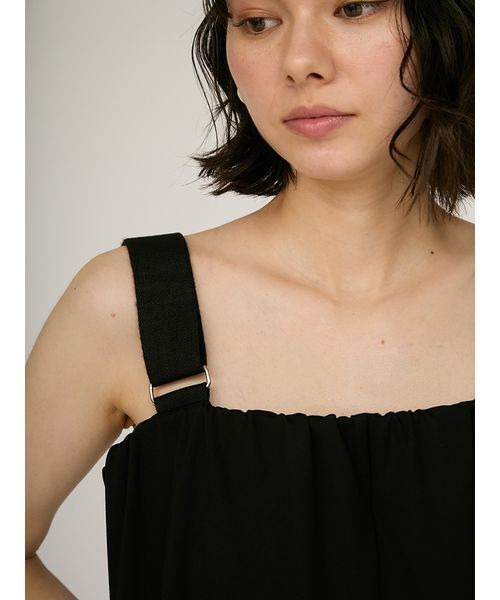 emmi（エミ）の「ジャージジャンパースカート（スカート・レディース・ブラック/モカ・0/1）」の7枚目の写真