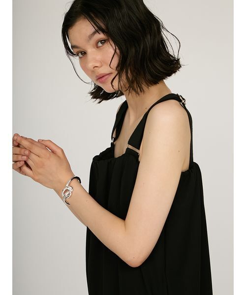 emmi（エミ）の「ジャージジャンパースカート（スカート・レディース・ブラック/モカ・0/1）」の8枚目の写真